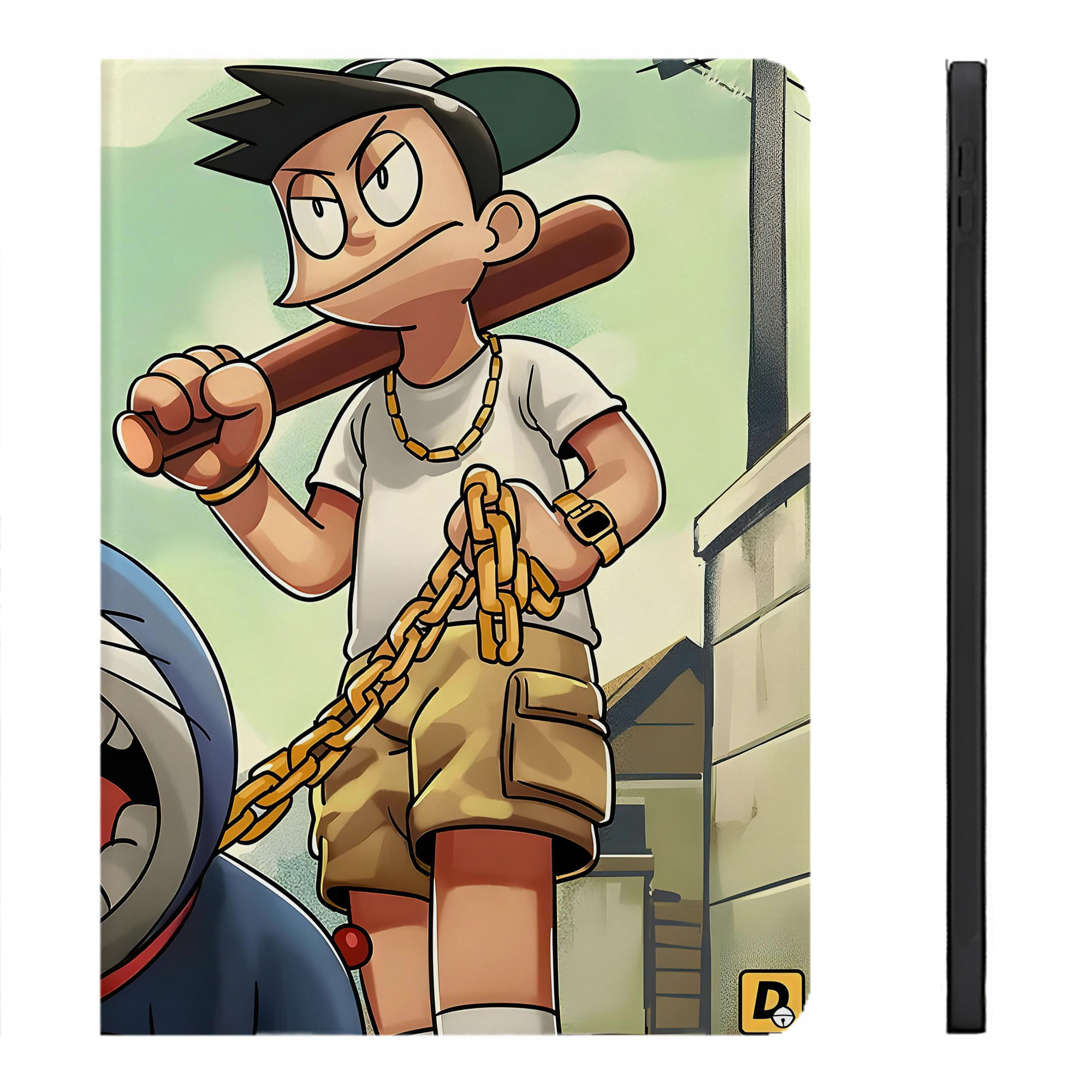 （画像用） ドラえもん Doraemon IPadケース ペンホルダー付き ブックスタイルデザイン
